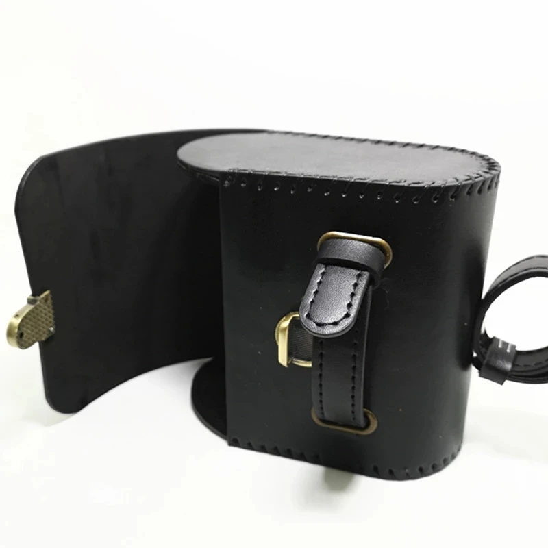 Винтажная Задняя сумка с крышкой кожаная велосипедная прочная Пряжка для