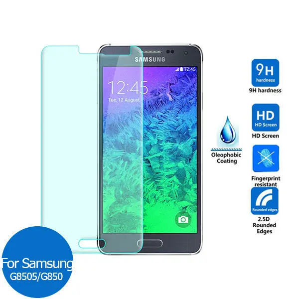 

safety tempered glass screen protector for alpha g850 g850f g8508s protective glass film for samsung alpha g850 guard