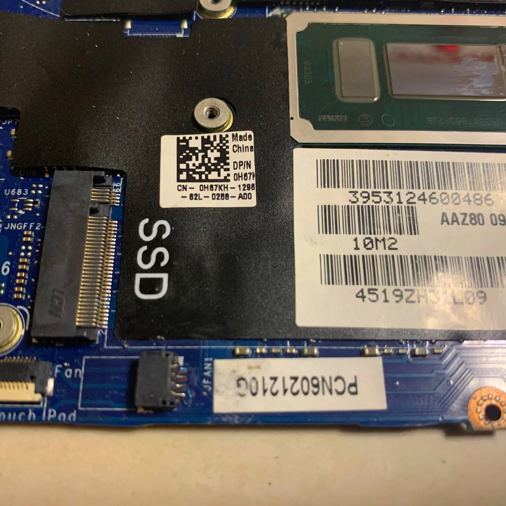 Kaufen DP/N:0H67KH AAZ80 LA-C881P FÜR DELL XPS 13 9350 Laptop Motherboard CN-0H67KH MIT SR2JB I7-6560U 16GB 100% Vollständig Getestet