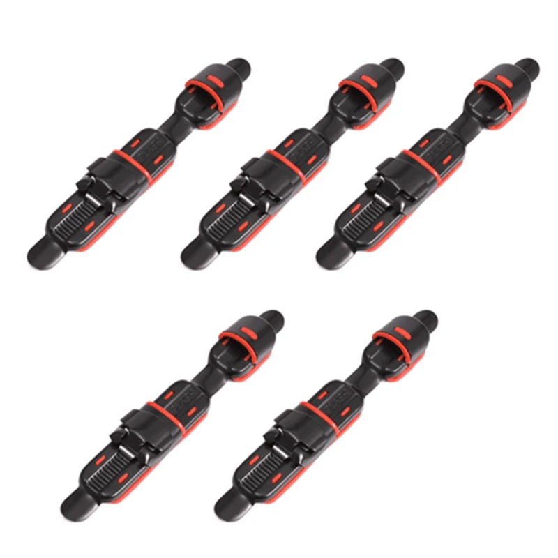 

5Pcs Metal Reel Seat Deck Fishing Rod Clip Fitted Wheel Reel Rubber Cushion Tools Accessory Fishing Tackle