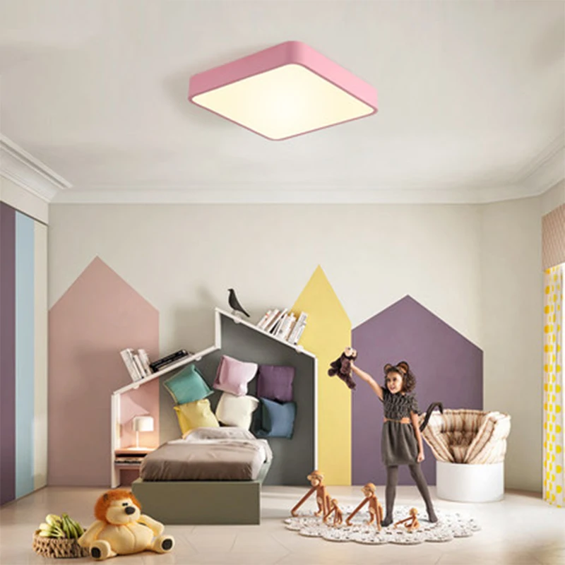 Потолочные светильники для гостиной квадратные приглушаемые лампы потолка