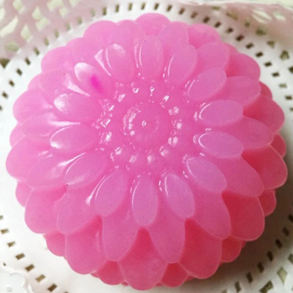 6 Cavity Flower Shaped Silicone DIY Handmade Soap Candle Cake Mold Supplies Hole Crafts fast sent wholesale | Дом и сад