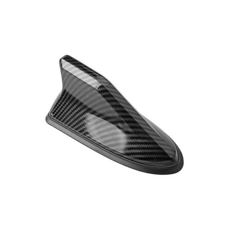 

Carbon Fiber Style Car Shark Fin Antenna Mast Roof AM/FM Radio Stronger Signal Universal Automobile Signal Aerials Amplifier