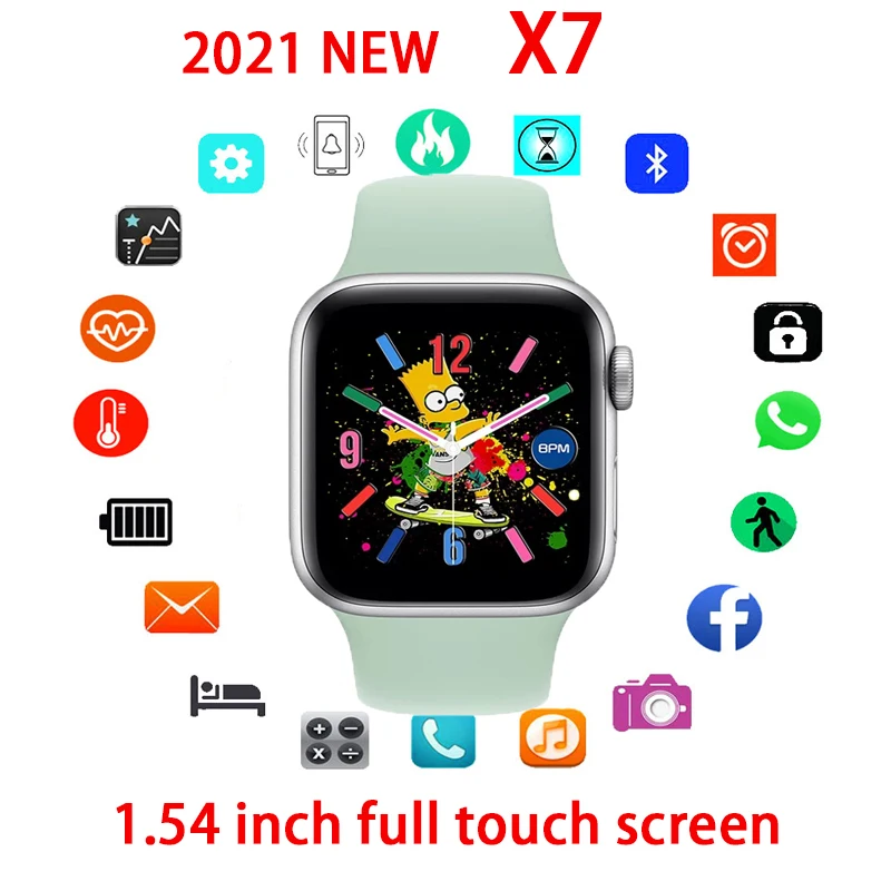 

Original IWO X7 Bluetooth Smart Watch 1.54 inch Full Touch Screen for Android iOS PK Series 6 T500 PRO PLUS T900 W26 W46 FK88 X6