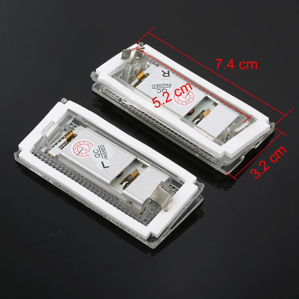 Светодиодсветильник Лампы Canbus для номерного знака автомобиля 2 шт. 6000 К белые