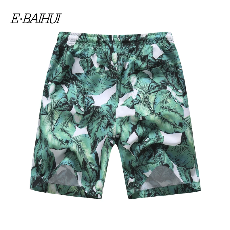 E BAIHUI брендовые новые летние стильные мужские пляжные шорты клетчатые в полоску