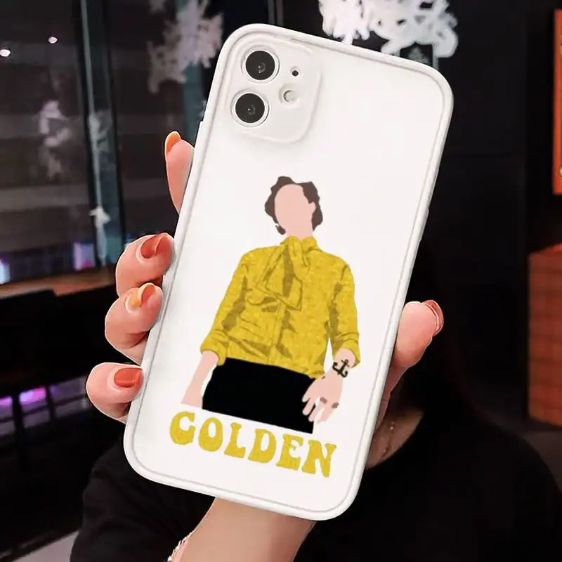 

Gold Harry Styles One Direction Phone Cases matte transparent For iphone 7 8 11 12 plus mini x xs xr pro max cover