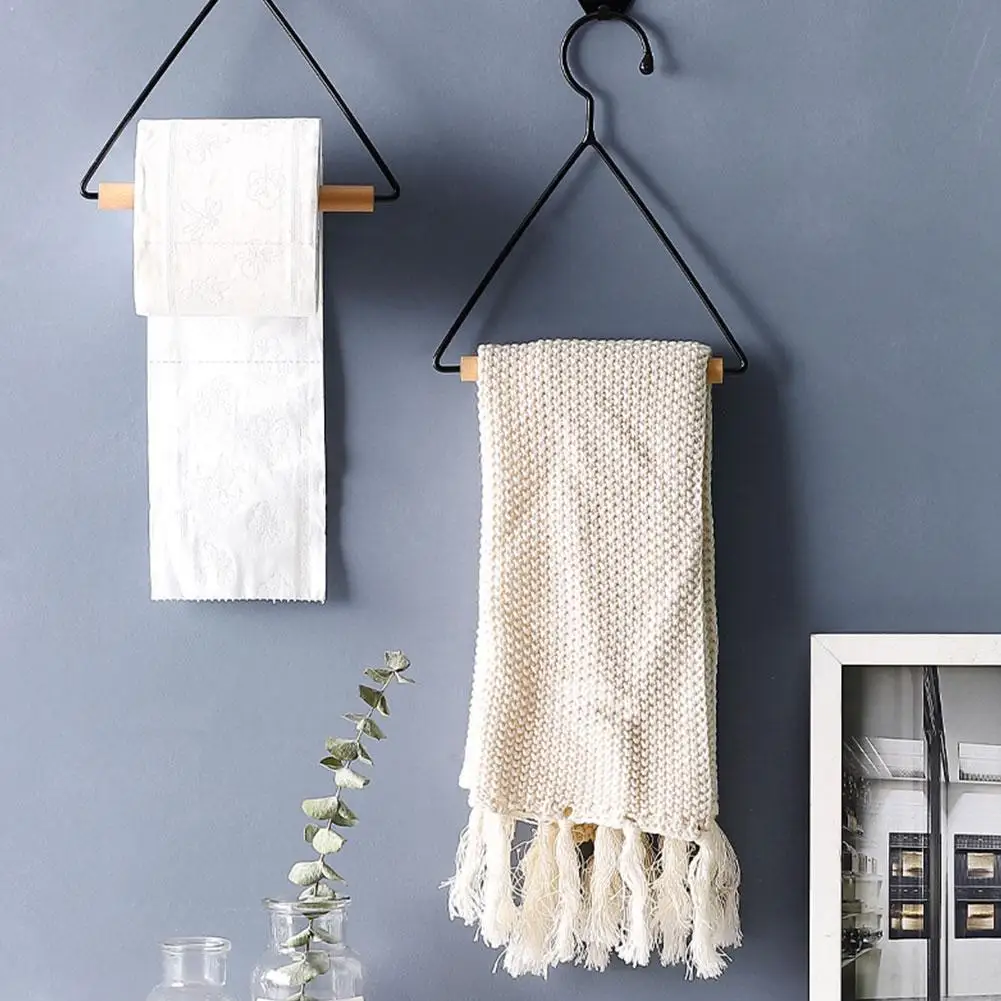 Простая вешалка для полотенец рулонной бумаги полка тарелок съемная подставка