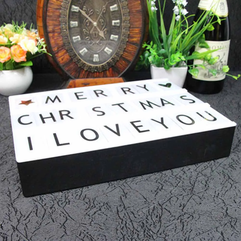 

DIY Combination Cinematic Light Box With Letters LED Light Luminous Box