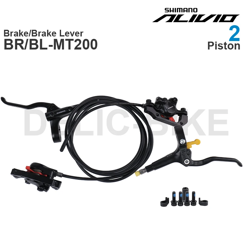 Shimano ALIVIO M3100 MT200 Hydraulic DISC brake Groupset MT200 Brake Lever and MT200 2-Piston Brake Caliper with Brake Hose