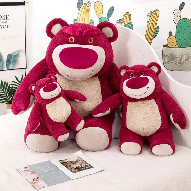 

Strawberries strawberry bear bear doll toys oblique satchel plush toys girls hug the bear sleeping pillow doll