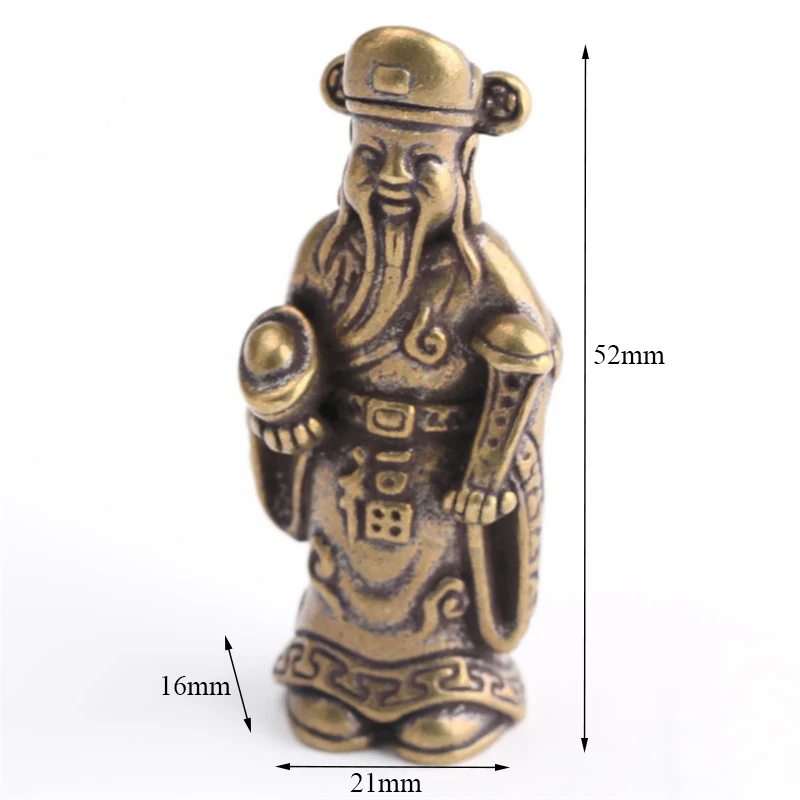 Латунный китайский бог богатства Шарм брелок креативный мешок висячие орнамент