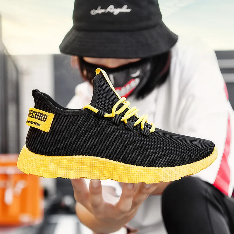 Мужская повседневная обувь из сетчатого материала Спортивная Легкая удобная