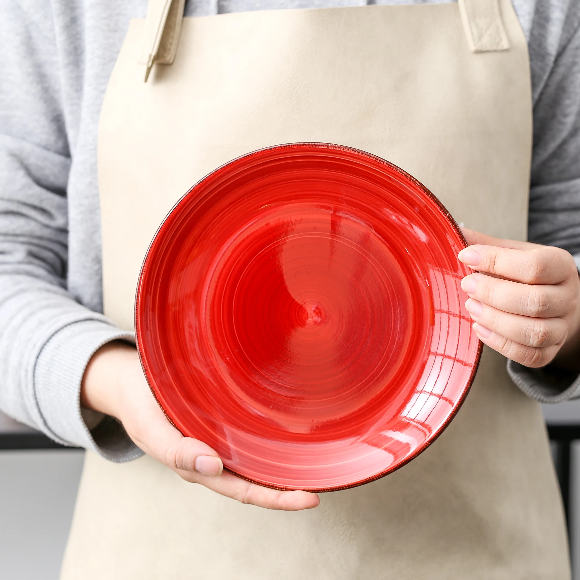 

Vancasso Bella-R 4/8/12-Pieces Porcelain Dessert Plate in Vintage Look Ceramic Dessert/Salad/Fruit/Snack Plate Set(20*20*2.5cm)