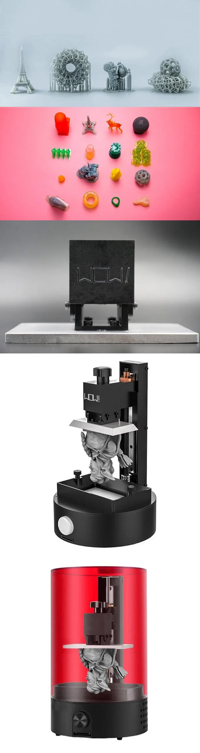 1 Набор Настольный светильник УФ-смола SLA 3d принтер 98*55*125 мм объем сборки SLA/DLP/lcd 3d принтер