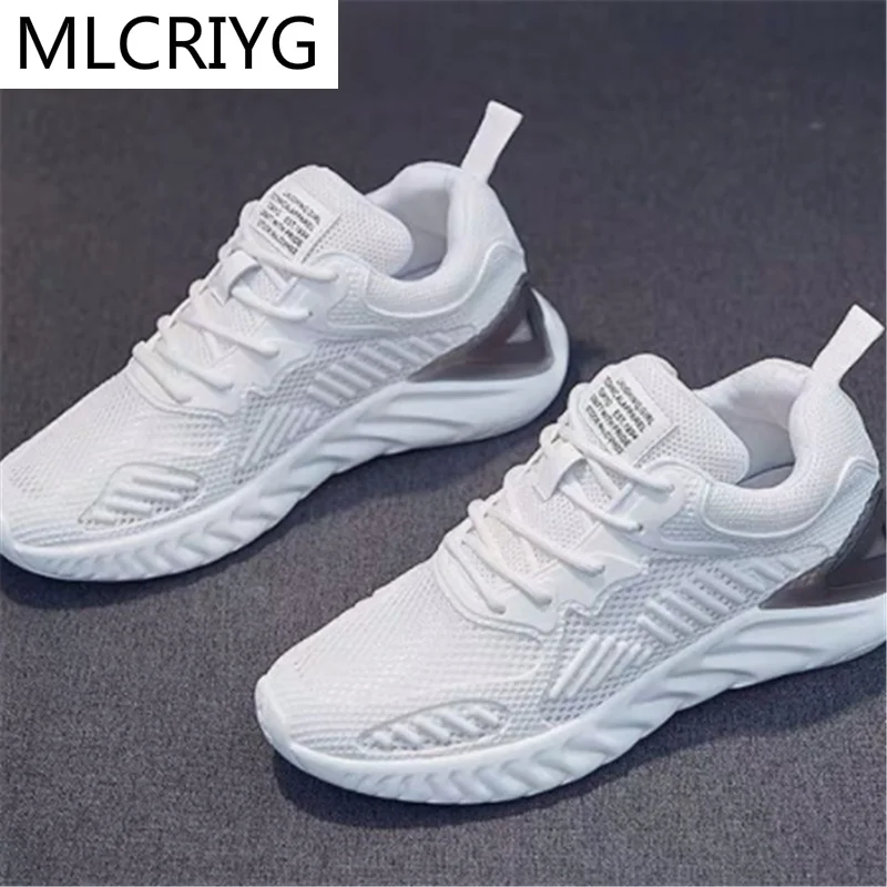 

2021 New Women's Vulcanize Shoes Fashion Spring Lace-Up Platform Breathable Sneakers Outdoor Comfortable Asakuchi Casual Shoes