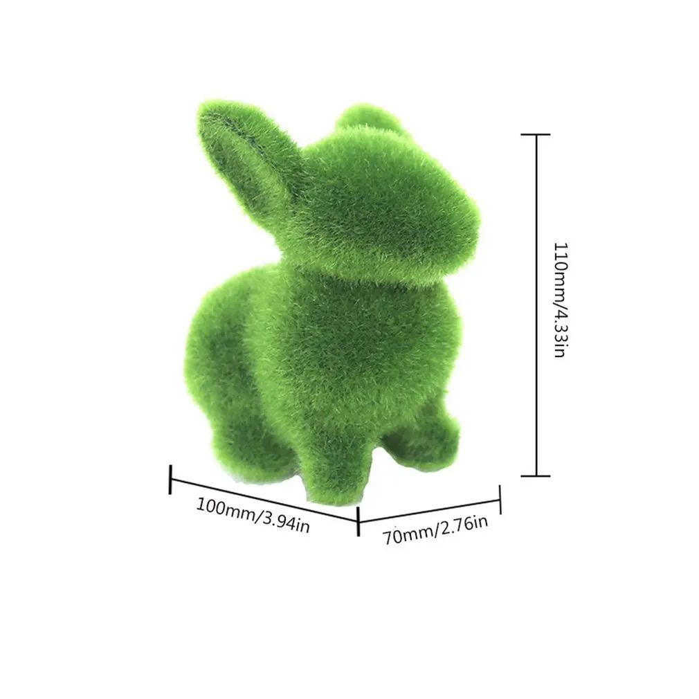

Easter Home Decoration Gifts DIY Creative Flocking Rabbit Decoration Crafts Creative Rabbit Ornaments