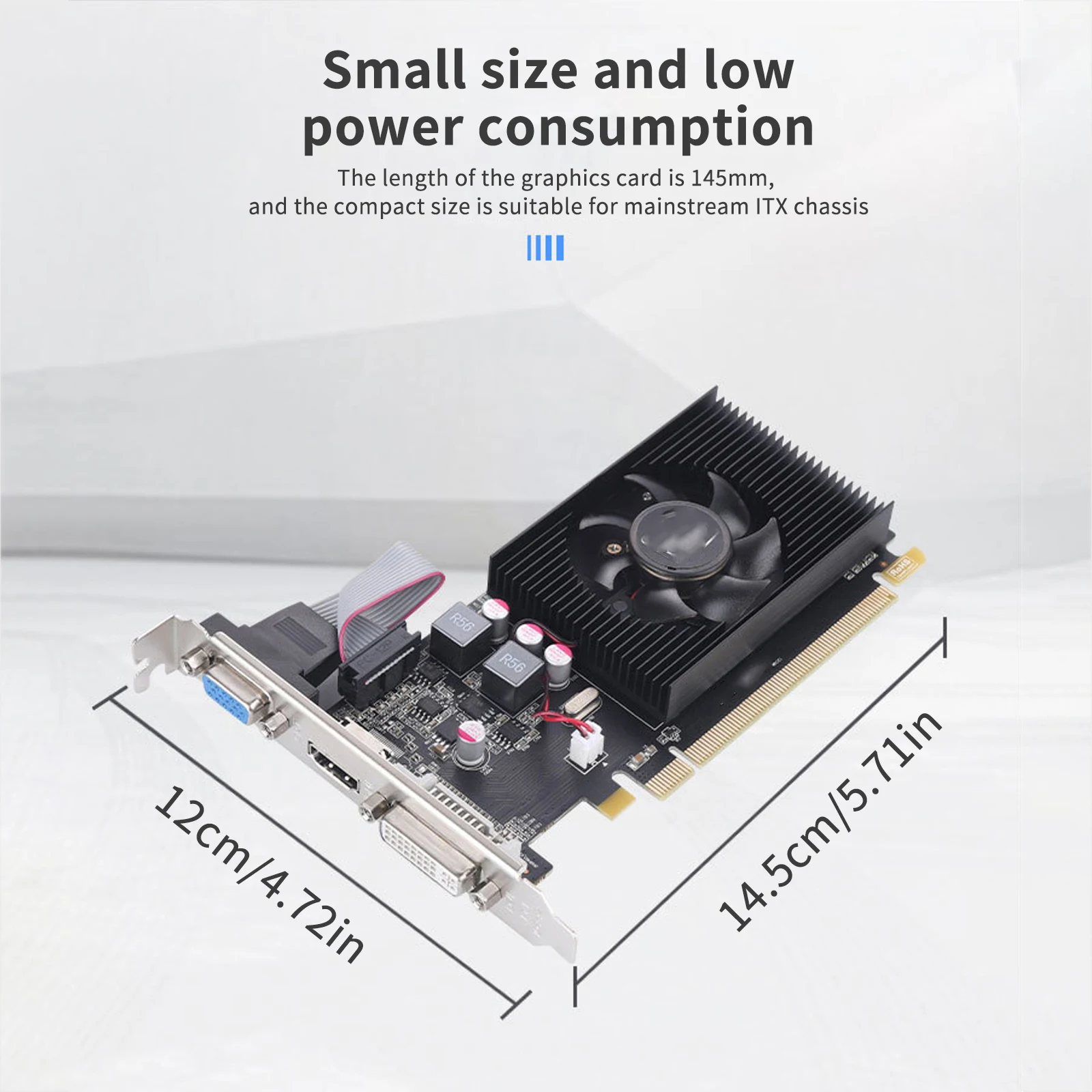 

Video Card Original HD7450 2GB DDR3 Graphics Cards For VGA DVI HDMI-Compatible Port Multifunctional Display Card On Sale
