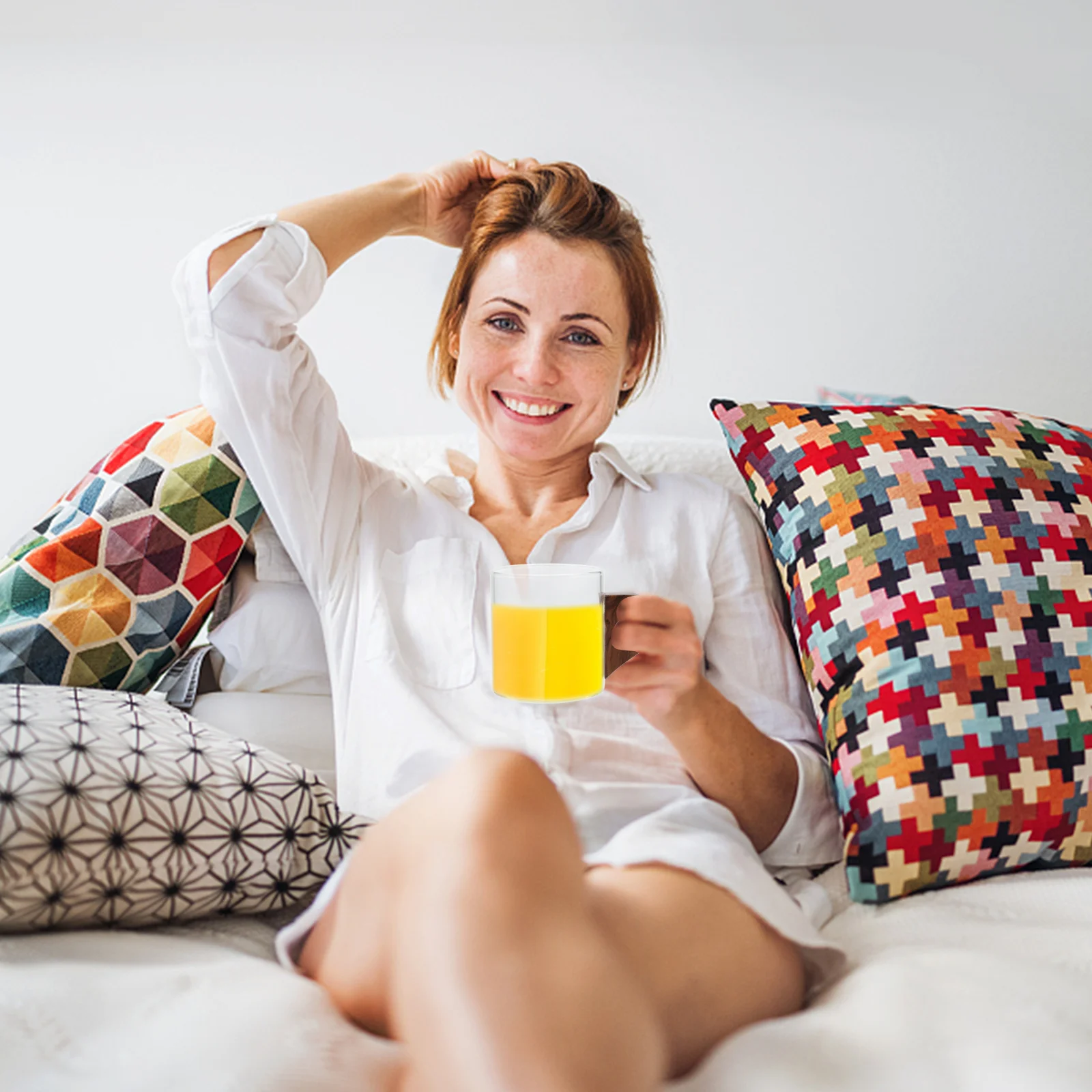 1 шт. стеклянная кофейная кружка изысканная чашка модная чайная красивая | Дом и