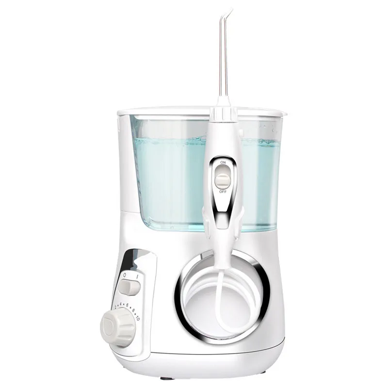 XMX Электрический ирригатор для ухода за полостью рта с красными зубными щетками и