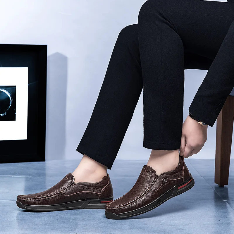 

mens zapatillas casuales causal Mens for hot sapato leisure zapatos leather 2020 black Casual masculino fashion man shoe new de