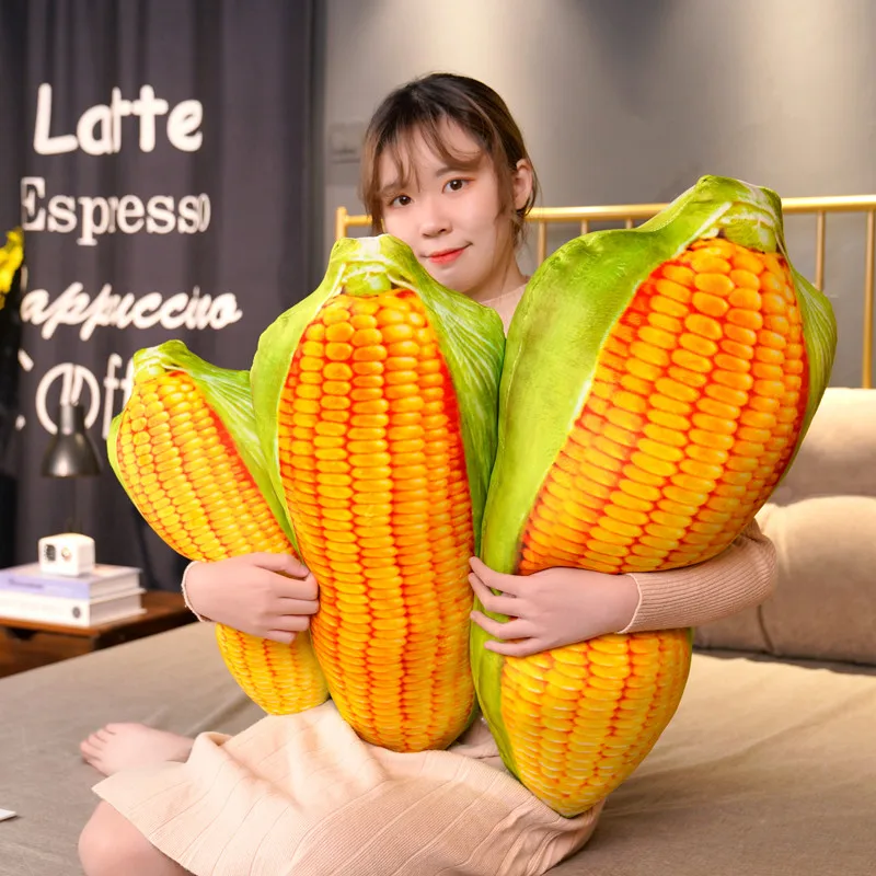 Игрушка плюшевая свежая кукуруза мягкая набивная кукла-кукуруза на гриле