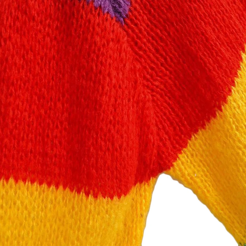 Женский Повседневный свитер Joineles разноцветный пуловер в радужную полоску с