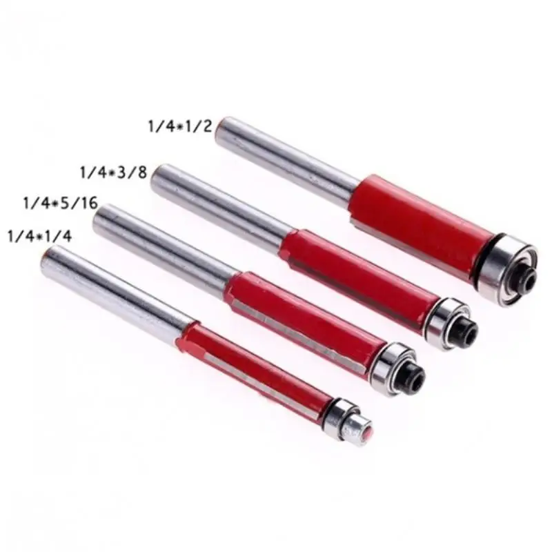 4 шт./компл. 1/4 &quot5/16&quot 3/8 &quot1/2&quot прямой хвостовик фрезы Концевая Пазовая фреза