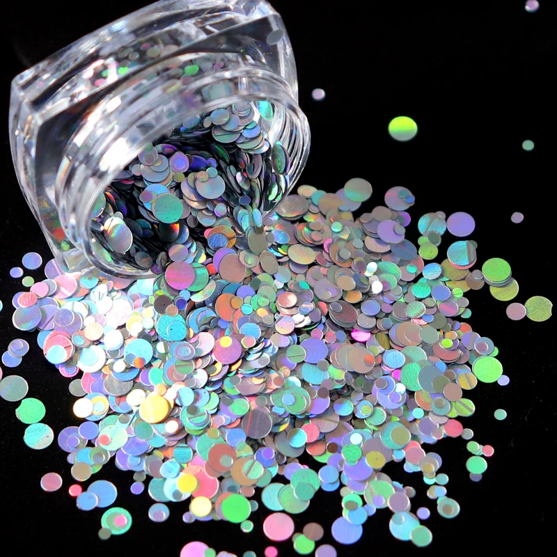 

1 Box Holographic Nail Glitter Butterfly Shape 3D Flakes Sparkly Colorful Sequins Spangles Polish Manicure Nails Art Decoration