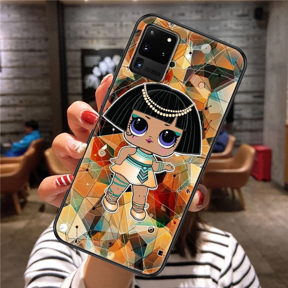 

LOL Doll cute Girls Phone case For Samsung Galaxy Note 4 8 9 10 20 S8 S9 S10 S10E S20 Plus UITRA Ultra black pretty bumper trend