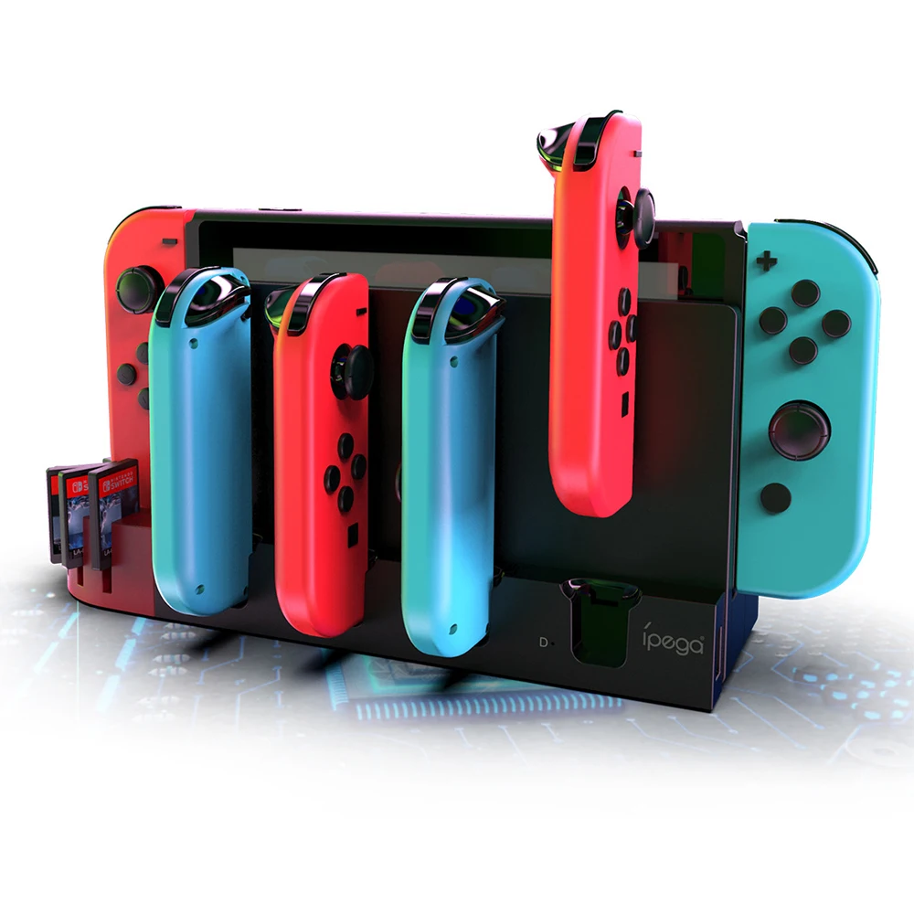 Зарядное устройство для Nintendo Switch 4 порта Джойстики контроллер геймпад зарядная
