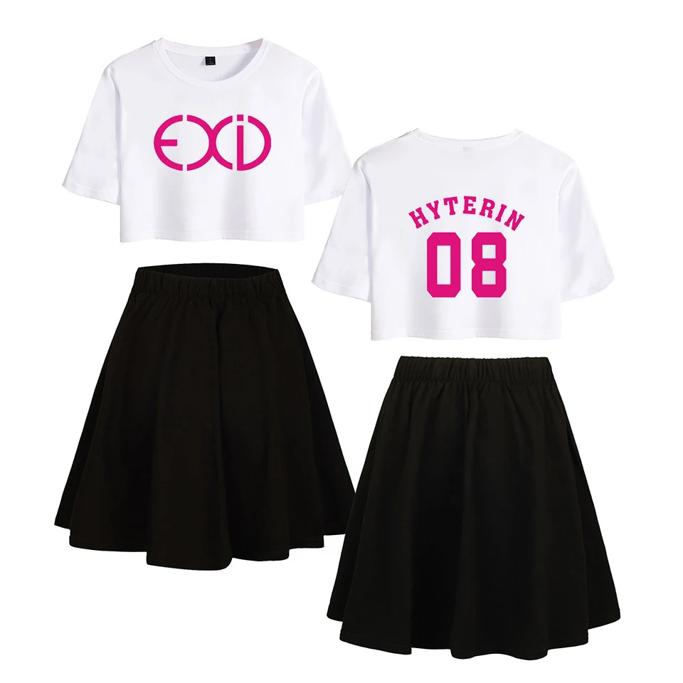 EXID Exceed in Dreaming комплект из двух предметов короткая юбка костюм летняя рубашка с