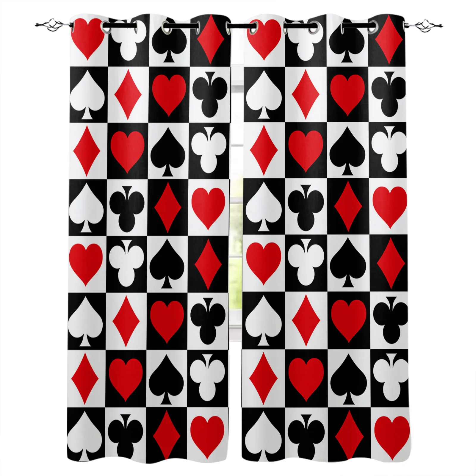 

Квадратные Шторы с зернистой текстурой, занавески в клетку для спальни, гостиной, зала для дома, кухни, оконные драпировки