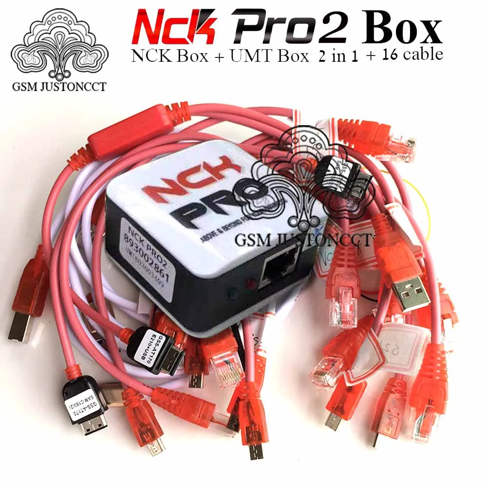 

2020 Newest version Original NCK Pro Box NCK Pro 2 box ( support NCK+ UMT 2 in 1 ) new update For Huawei Y3,Y5,Y6 +16 cables