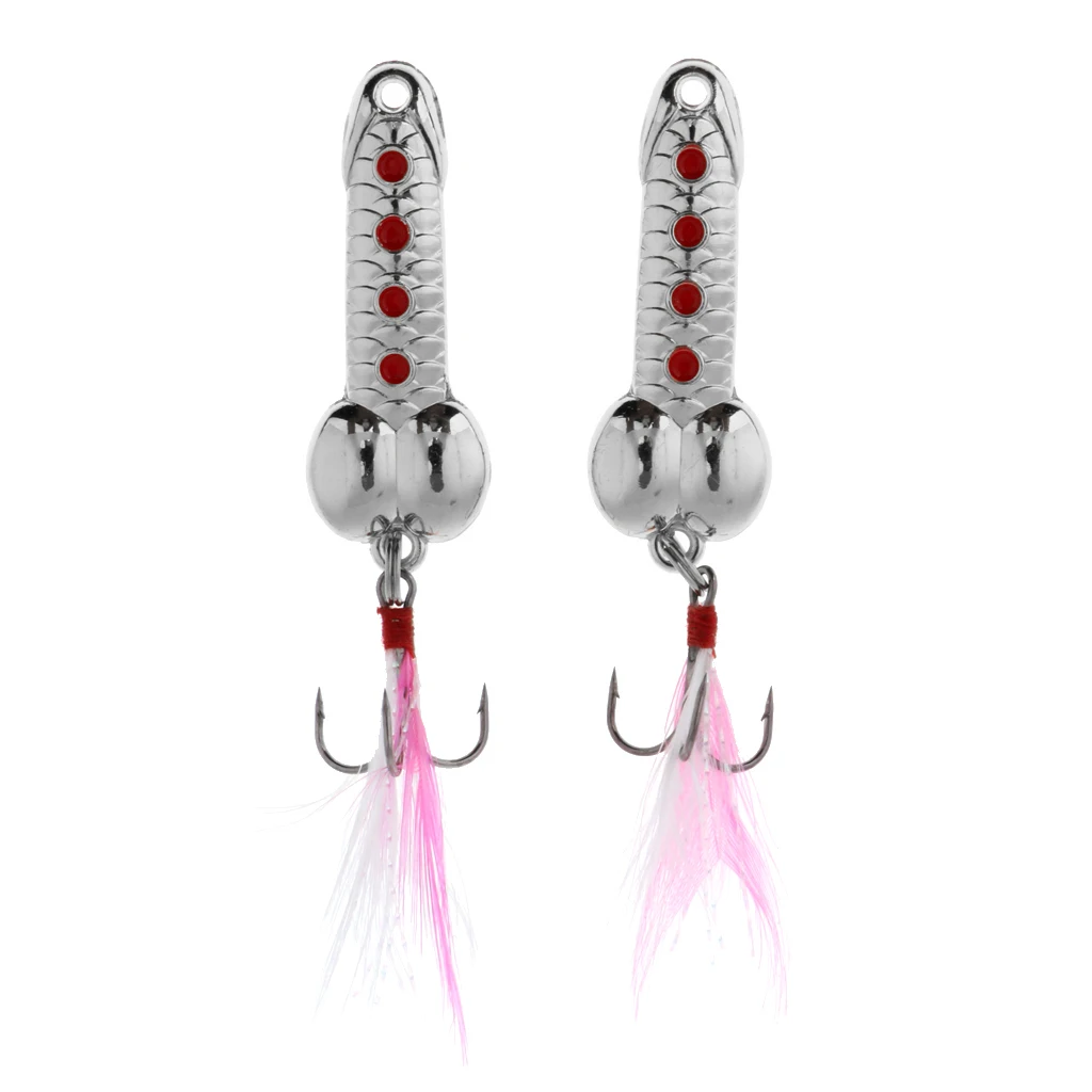 2 pcs Casting Spoons Lures Hard VIB Metal Wobble Fish Sinking Spinners Bait with Treble Hook Funny Fishing Gear | Спорт и