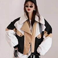 winter women high quality faux lambswool fur overcoats luxury short casual thick warm plus size female 2019 black white beige