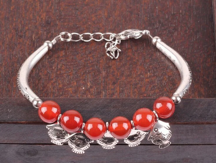 Новый браслет в национальном стиле этнический серебряный модный ювелирные