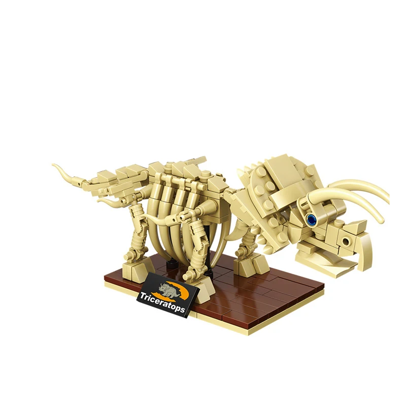 Набор блоков для сборки Окаменелости Динозавров Юрского периода миниатюрный