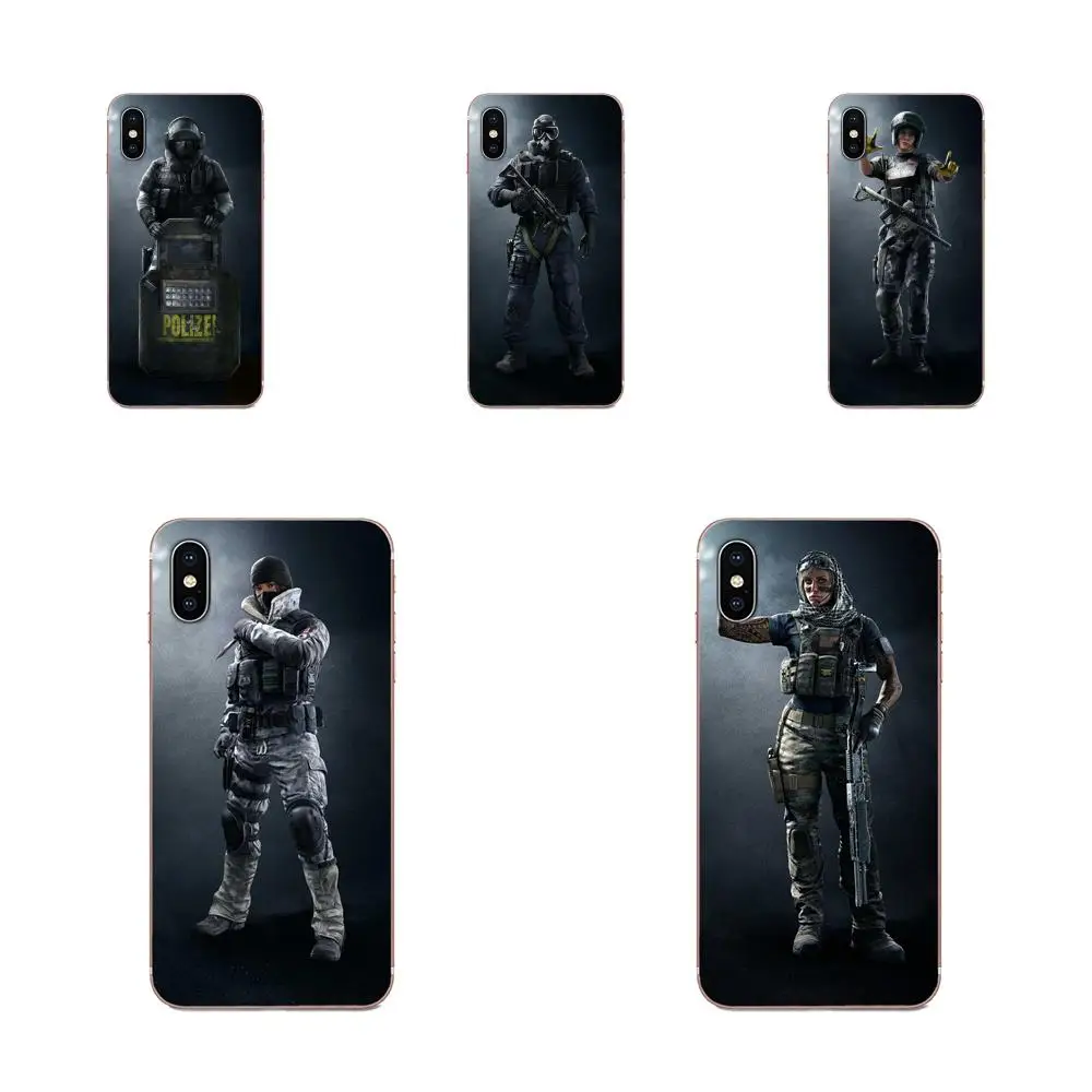 Для Xiaomi Redmi Note 8 8A 8T 10 K30 5G Pro для Motorola G G2 G3 G4 G5 G6 G7 Plus Soft Call Box Games Rainbow Six осада
