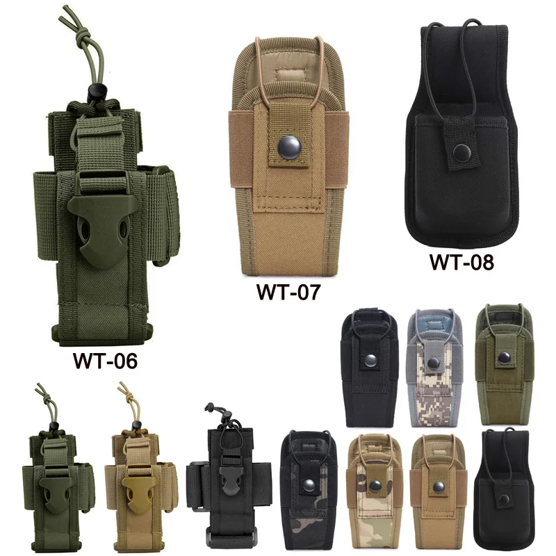 

Hunting Airsoft Walkie Talkie Pouch Tactical Molle Radio Pocket Portable Interphone Carry Bag for Outdoor Camping