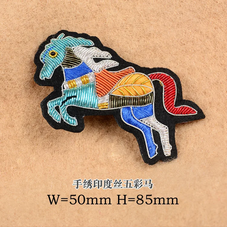 

Indian silk embroidery patch horse love heart bee cartoon patches for hats bag badges applique patches for clothing EQ-1303