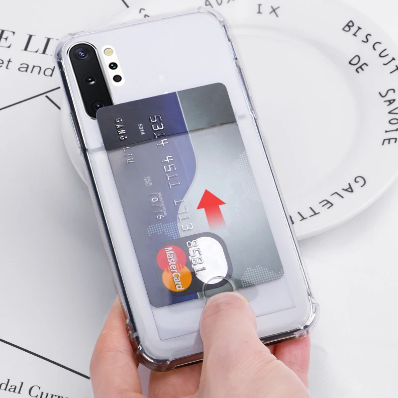 YISHANGOU для samsung Galaxy S9 S10 обратите внимание; размеры 9 и 10 плюс S10E A10 A20 A30 A40 A50 A70 кристально чистый слот для карт Мягкий силиконовый чехол Крышка