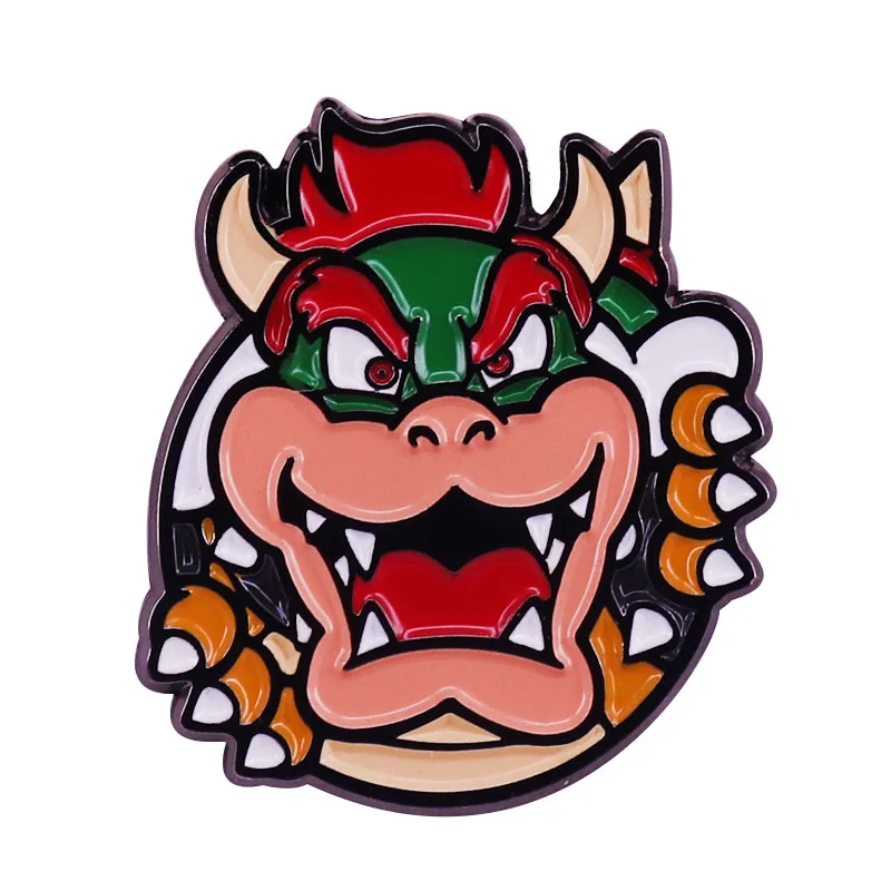 Super Bowser эмалированная булавка King of the Koopas брошь Great Demon | Украшения и аксессуары