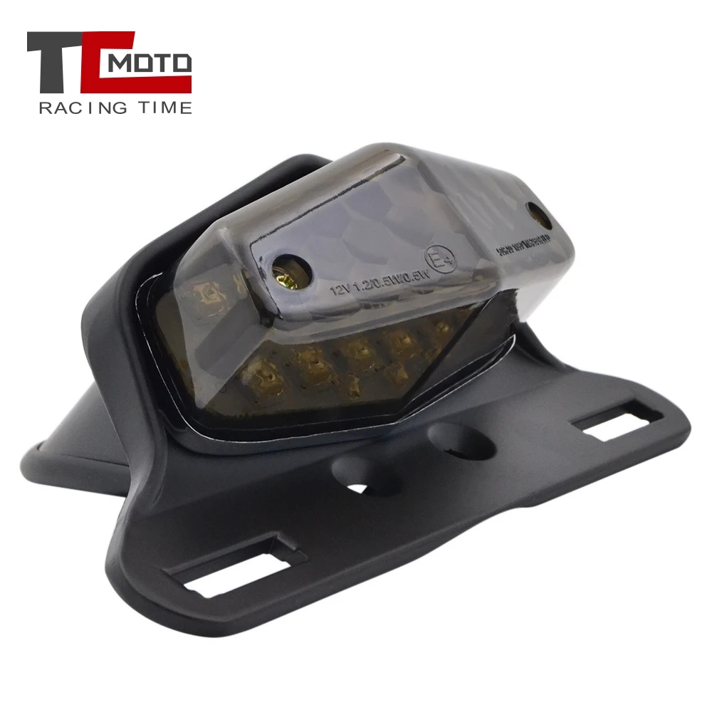 

Motorcycle LED Tailight For Honda Triumph Cafe Racer Bobber Choppers Custom Scrambler Tail Light Rear Light License Plate Light
