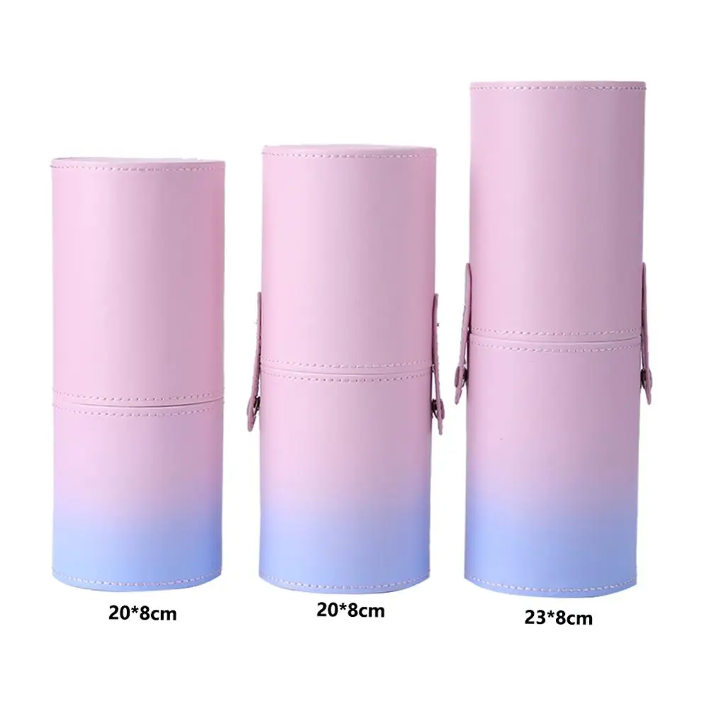 

Travel Makeup Brushes Kit Pen Holder Storage Kit PU Leather Empty Holder Cosmetic Pen Bag Brush Organizer Make Up Tools