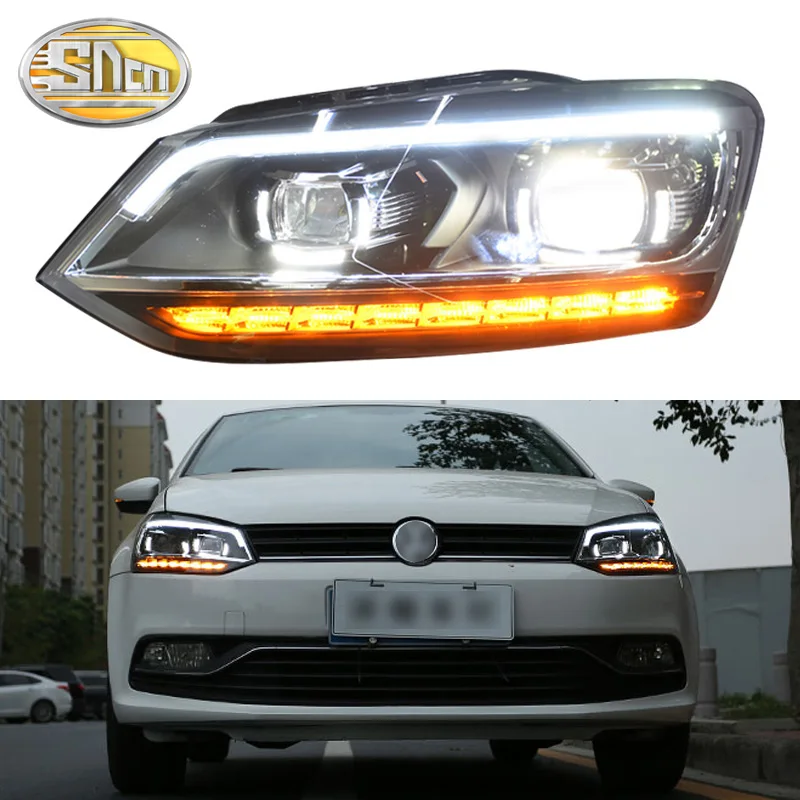 

Car Styling LED Headlights For VW Polo Head Lamp For Volkswagen Polo 2009 ~ 2014 2015 2016 2017 2018 LED DRL Moving Turn Signal