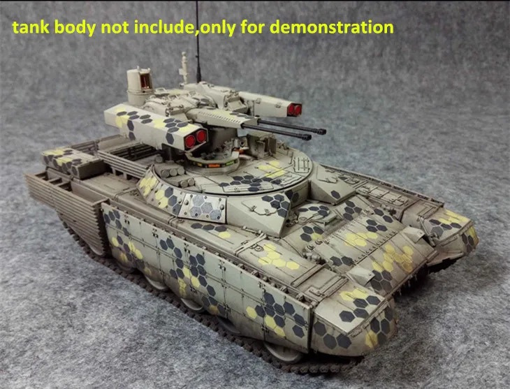 1/100 масштаб 1/35 Шестигранная сотовая цифровая камуфляжная пластина для