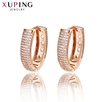 xuping jewelry fashion charm style gold color huggies earring for women gifts on valentines day 201312