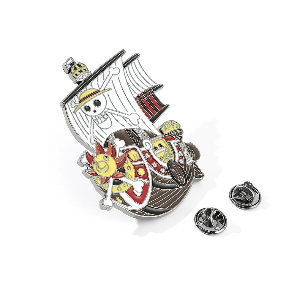 Популярная брошь в стиле аниме соломенная шляпа пиратский корабль новая мировая