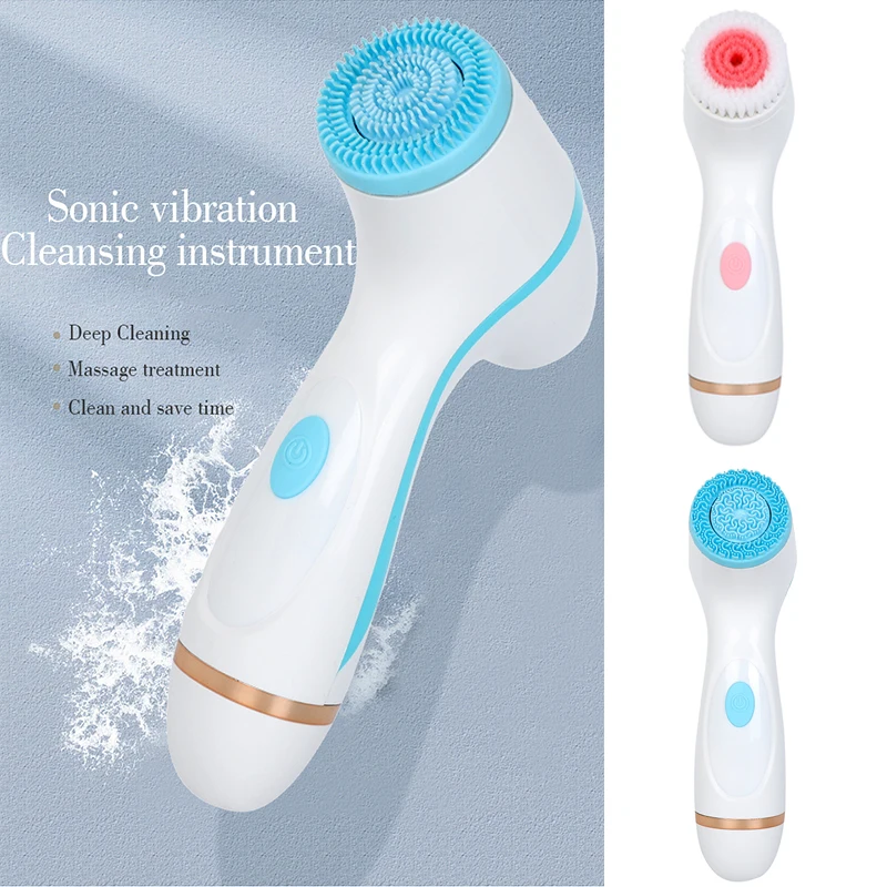 

Face Spin Brush Cleansing Brush Sonic Nu Set Galvanica Facial Spa System For Skin Deep Cleaning Remove Blackhead Device Sonic Nu